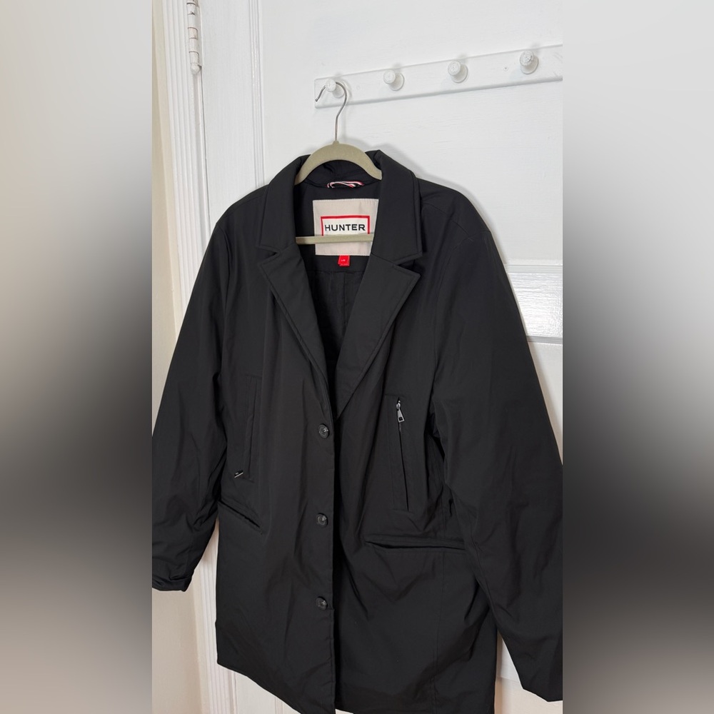 Hunter Men's Black Winter Trench Coat